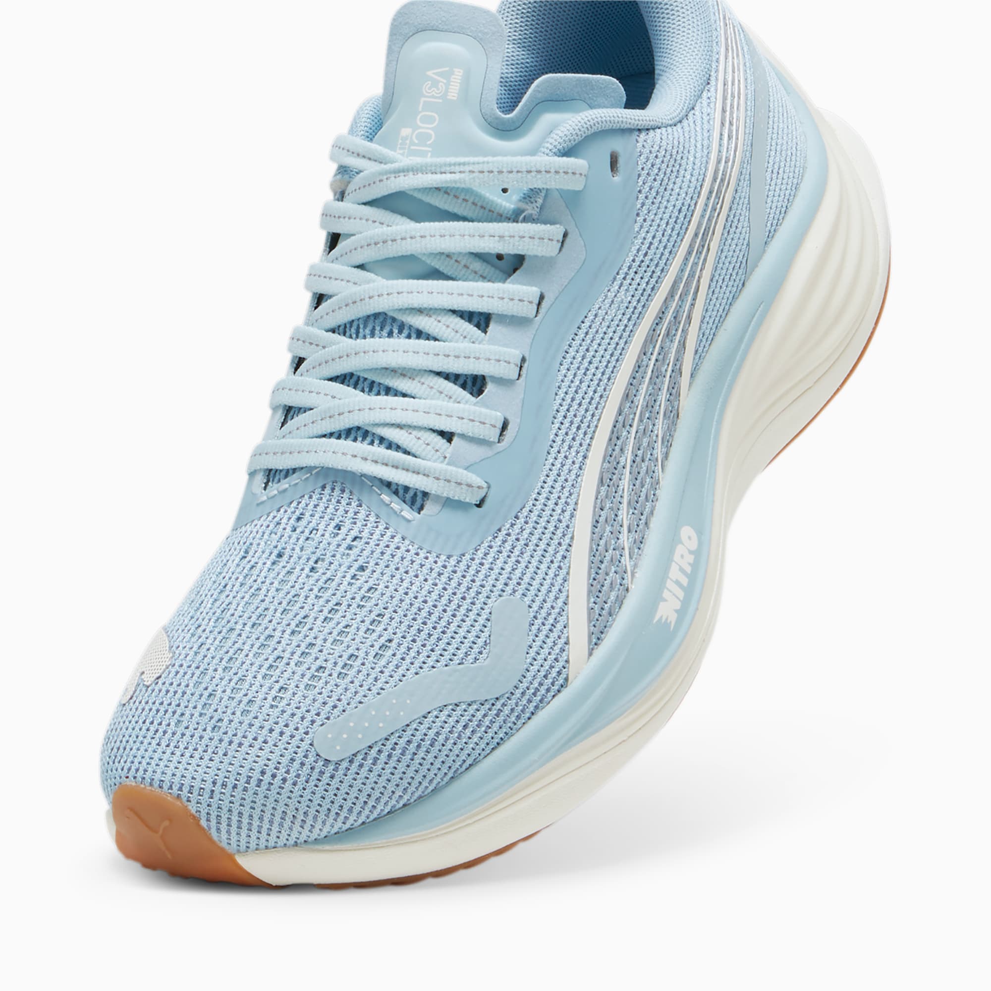 PUMA Velocity NITROâ¢ 3 hardloopschoenen voor Dames, Grijs/Wit